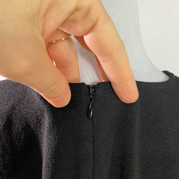 Ganni Black Crepe Flare Sleeve Clark Blouse Size 40/ US 8-10 - Picture 10 of 10